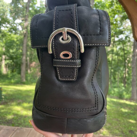 Coach Soho Mia Carryall Coach Black with Silver Hardware 10037 - Picture 7 of 9